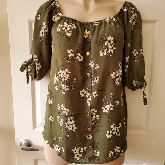 love J Tops - Love J Floral Gauze Blouse